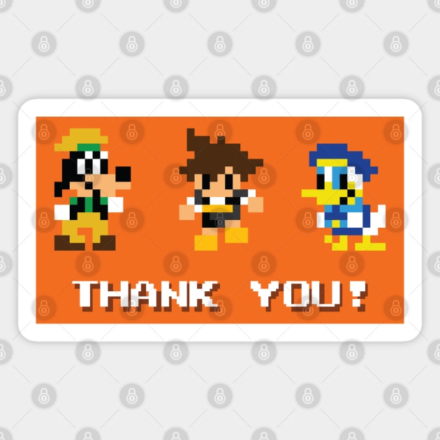 Kingdom Hearts Thank You Magnet by inotyler